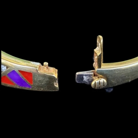 Sold Asch Grossbardt 14k Gold Diamond Bangle Bracelet 30 gm - Picture 11 of 17